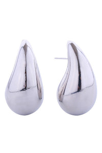 Silver Raindrop Dipped Earrings