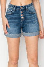 Load image into Gallery viewer, Risen Hailey Cuffed Button Shorts
