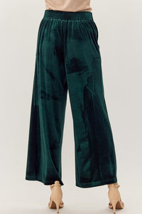 Hunter Green Velvet Pants