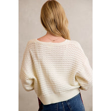Load image into Gallery viewer, Ivory Christmas Ribbon Cardigan
