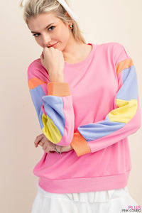 Neon Pink Sweatshirt - Plus