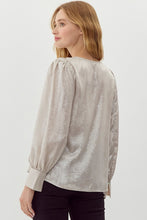 Load image into Gallery viewer, Pearl Puff Sleeve Top
