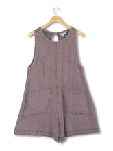 Load image into Gallery viewer, Grey Washed Pocked Romper
