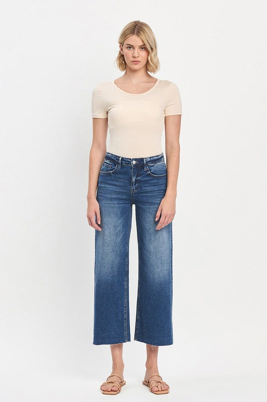 Leah Wide Leg Crop Denim