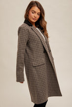 Load image into Gallery viewer, Grey Plaid Coat
