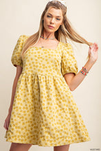 Load image into Gallery viewer, Mustard Daisy Babydoll Dress
