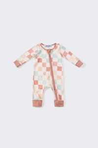 Checkered Baby Romper