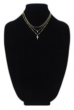 Load image into Gallery viewer, Layered Cross Necklace
