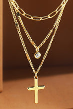 Load image into Gallery viewer, Layered Cross Necklace
