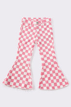 Load image into Gallery viewer, Pink Checkered Flares - Kids
