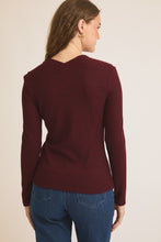 Load image into Gallery viewer, Merlot Shoulder Detail Top
