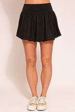 Load image into Gallery viewer, Black Bubble Hem Skirt
