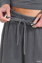 Load image into Gallery viewer, Charcoal Washed Terry Top
