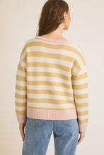 Load image into Gallery viewer, Pink + Yellow Striped Sweater
