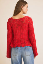 Load image into Gallery viewer, Red Tie Front Cardi
