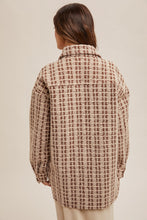 Load image into Gallery viewer, Coffee Boucle Shacket
