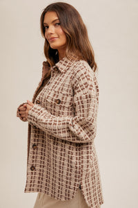 Coffee Boucle Shacket