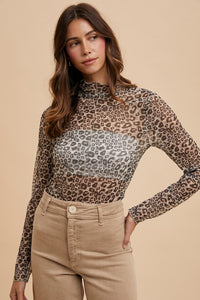 Sheer Leopard Top
