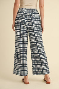 Navy Plaid Pants