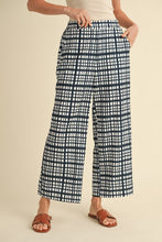 Load image into Gallery viewer, Navy Plaid Pants
