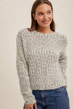 Load image into Gallery viewer, Reversible Grey + White Sweater
