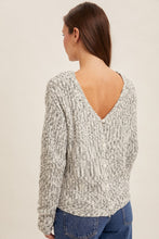 Load image into Gallery viewer, Reversible Grey + White Sweater
