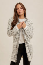 Load image into Gallery viewer, White Fringe Cardi
