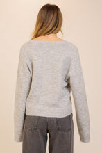 Load image into Gallery viewer, Grey Tie Front Cardi
