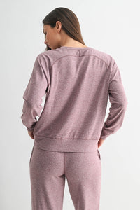 Plum Brushed Top