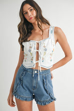 Load image into Gallery viewer, Ruffled Denim Shorts
