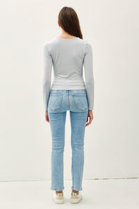 Heather Stripe Double Lined Top