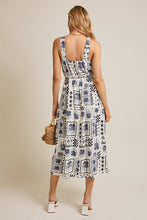 Load image into Gallery viewer, Tropical Navy Halter Dress
