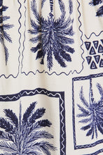 Load image into Gallery viewer, Tropical Navy Halter Dress
