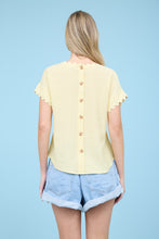 Load image into Gallery viewer, Yellow Scalloped Edge Top
