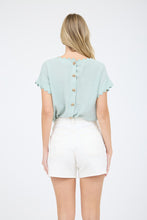 Load image into Gallery viewer, Mint Scalloped Edge Top
