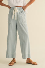 Load image into Gallery viewer, Light Blue Stripe Wide Leg Pants
