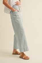 Load image into Gallery viewer, Light Blue Stripe Wide Leg Pants
