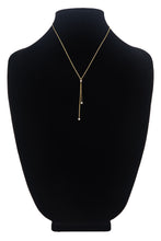 Load image into Gallery viewer, Gold Gem Y Necklace
