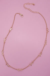 Bow Linked Necklace