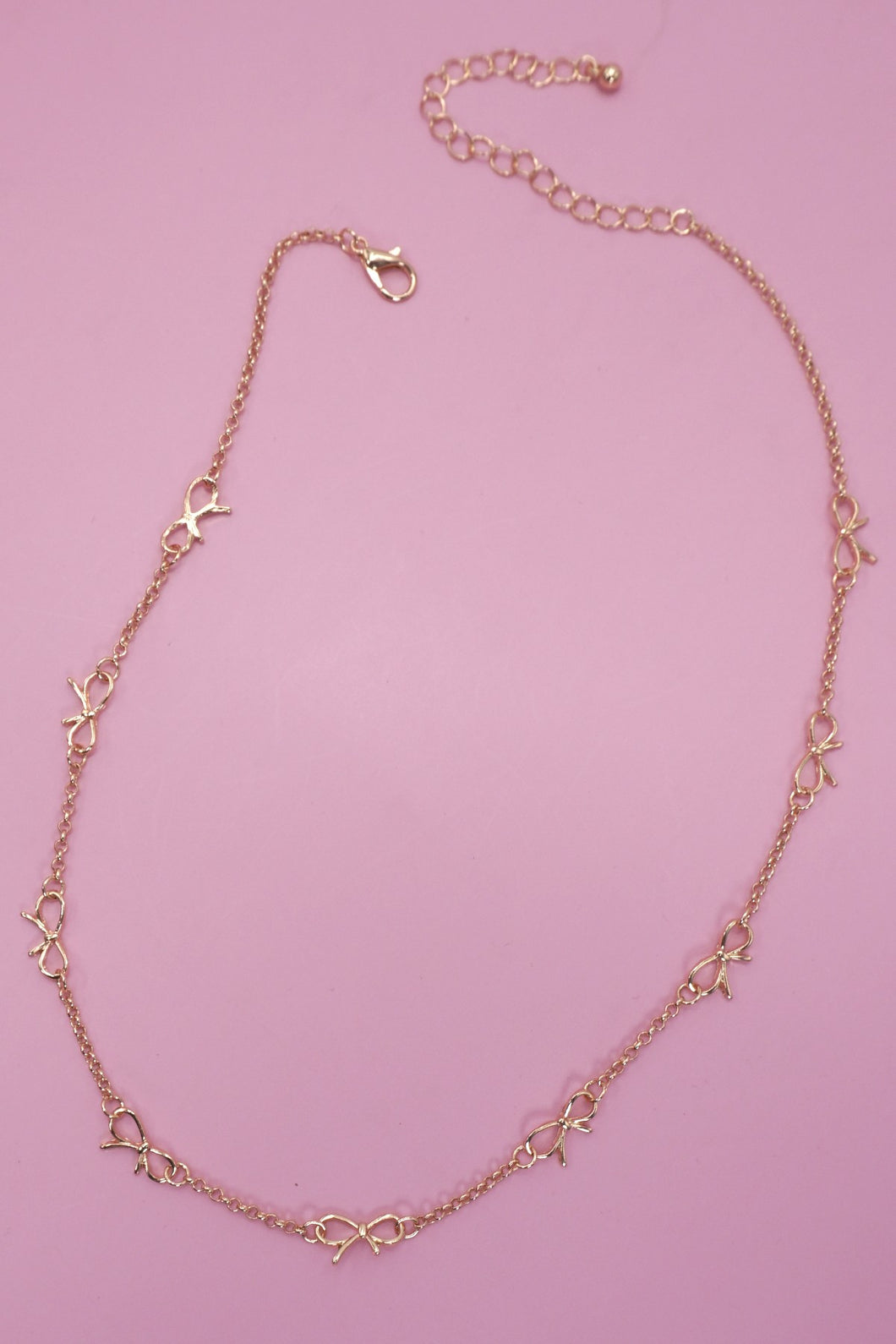 Bow Linked Necklace