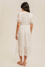 Load image into Gallery viewer, Cream Jacquard Midi Dress
