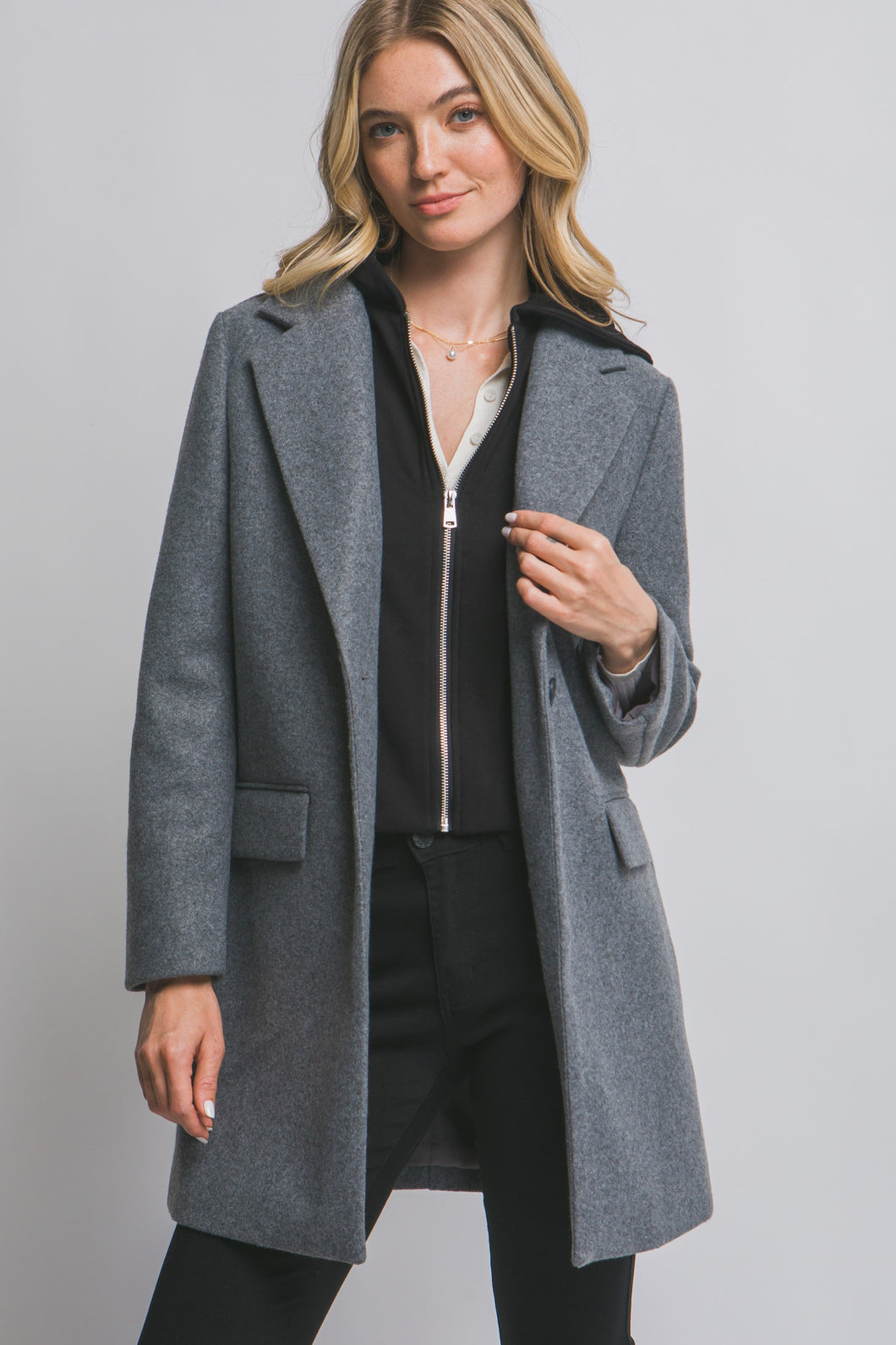 Charcoal Hoodie Jacket