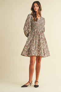 Vintage Smocked Mini Dress