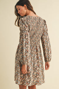 Vintage Smocked Mini Dress