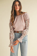 Load image into Gallery viewer, Blush Floral Sleeve Top
