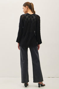 Black Scalloped Cardil