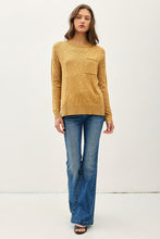 Load image into Gallery viewer, Goldenrod Pocket Slub Sweater

