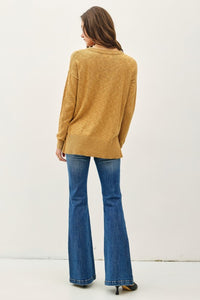 Goldenrod Pocket Slub Sweater