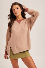 Load image into Gallery viewer, Hem + Thread Rust Thermal Pullover
