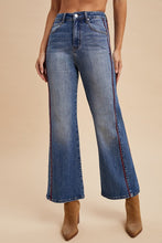 Load image into Gallery viewer, Red Piped Wide Leg Denim

